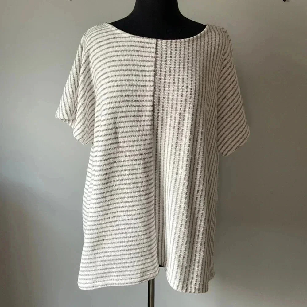Mododoc | Short sleeve  Cotton Blend Top